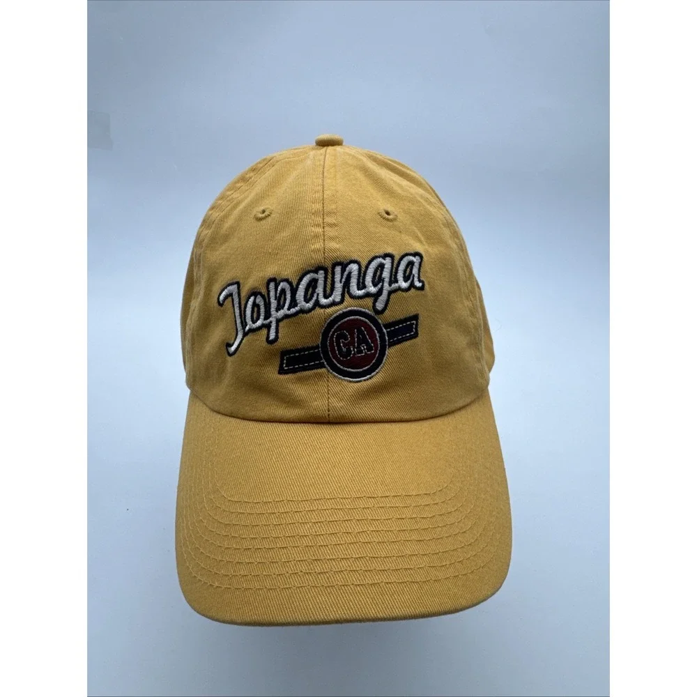 Blue 84 Topanga California Hat Cap Dark Yellow Mustard 100% Cotton Golf Adjust
